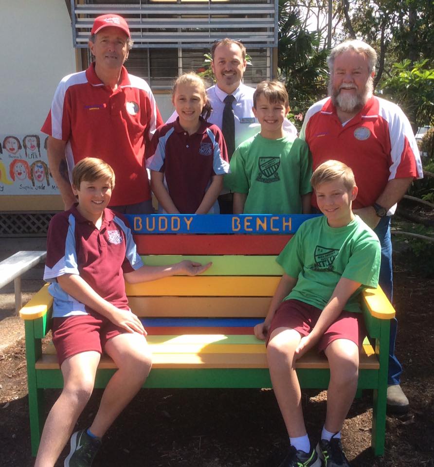 One of our 'Buddy Benches' installed at a local Primary School.